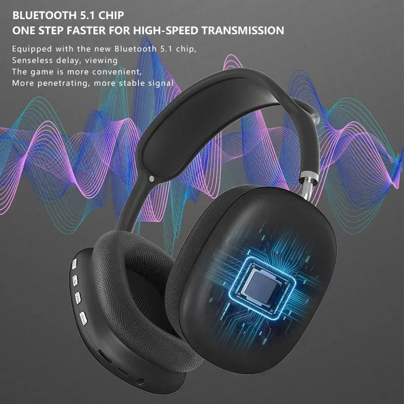 P9 Wireless Bluetooth Headset Outdoor Sports Gaming Wireless Headphones With Mic Noise Cancelling Earbuds Bluetooth Earphones Gizmokings Warehouse