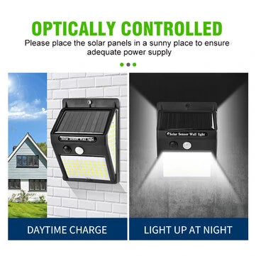 Solar Light Outdoor Wall Lamp with PIR Motion Sensor Gizmokings Warehouse