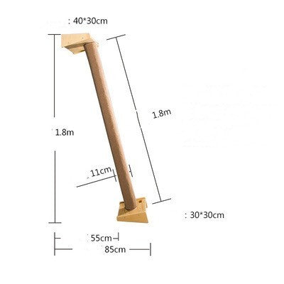 Solid Wood Large Cat Climbing Frame Cat Litter Cat Tree One Cat Shelf Gizmokings Warehouse