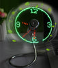 USB Fan Adjustable Mini Flexible Fan LED Light Time Clock Desktop Cool Gadget Time Display Gizmokings Warehouse
