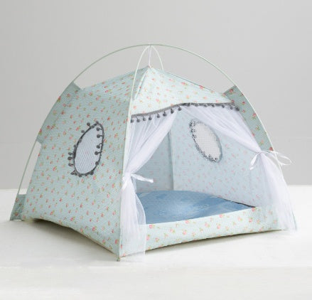 “Purrfect Hideout Alert: Give Your Feline a Royal Retreat with Gizmokings’ Enclosed Cat Tent! Gizmokings Warehouse