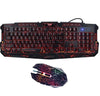 J10 tricolor backlight wired gaming keyboard set colorful luminous gaming mouse keyboard Russian keyboard Gizmokings Warehouse