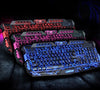 J10 tricolor backlight wired gaming keyboard set colorful luminous gaming mouse keyboard Russian keyboard Gizmokings Warehouse