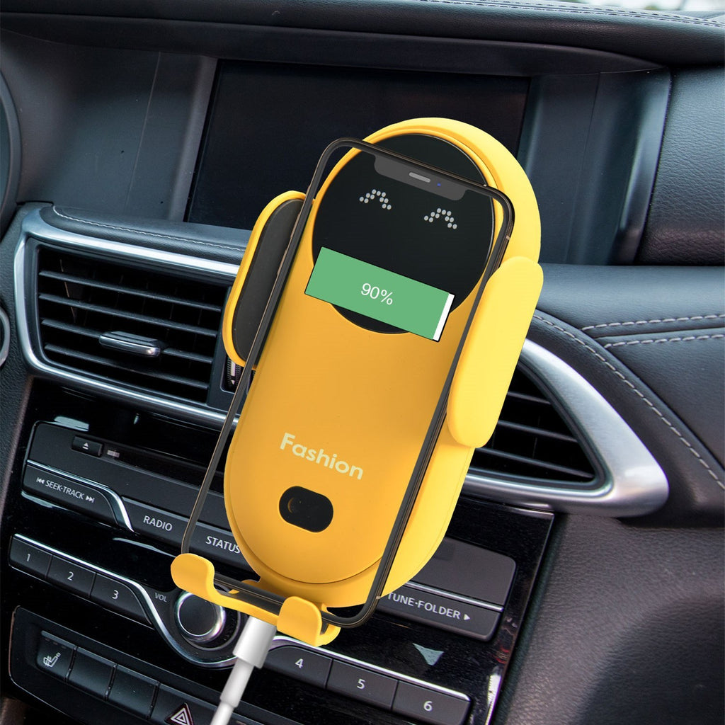 New S11 Car Wireless Charging Mobile Phone Navigation Bracket Infrared Sensor 10W Fast Charging Custom Gift Gizmokings Warehouse