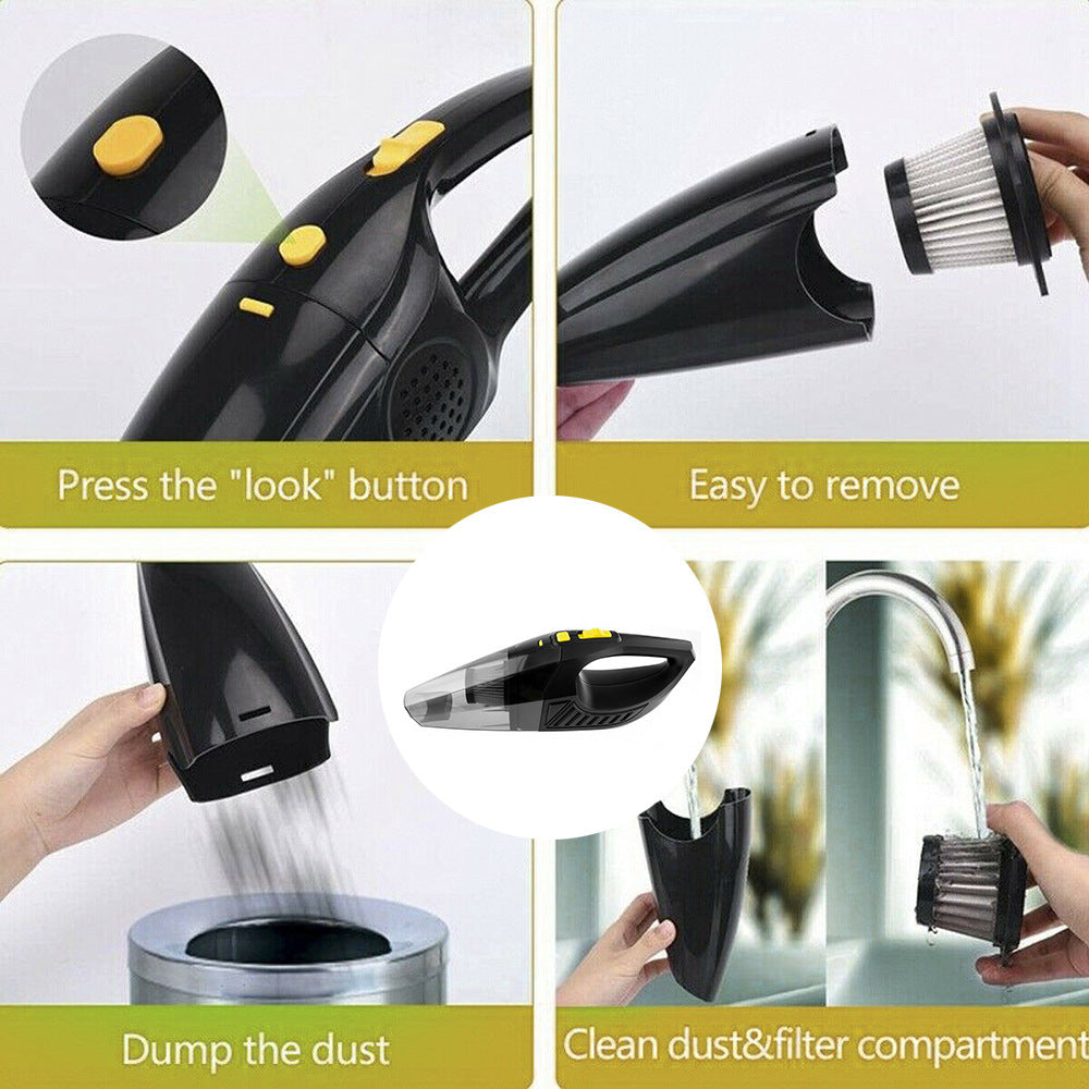New Usb Wet And Dry Vacuum Cleaner Car Cordless Handheld Rec Gizmokings Warehouse