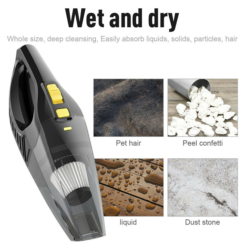 New Usb Wet And Dry Vacuum Cleaner Car Cordless Handheld Rec Gizmokings Warehouse