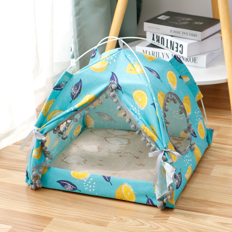 “Purrfect Hideout Alert: Give Your Feline a Royal Retreat with Gizmokings’ Enclosed Cat Tent! Gizmokings Warehouse