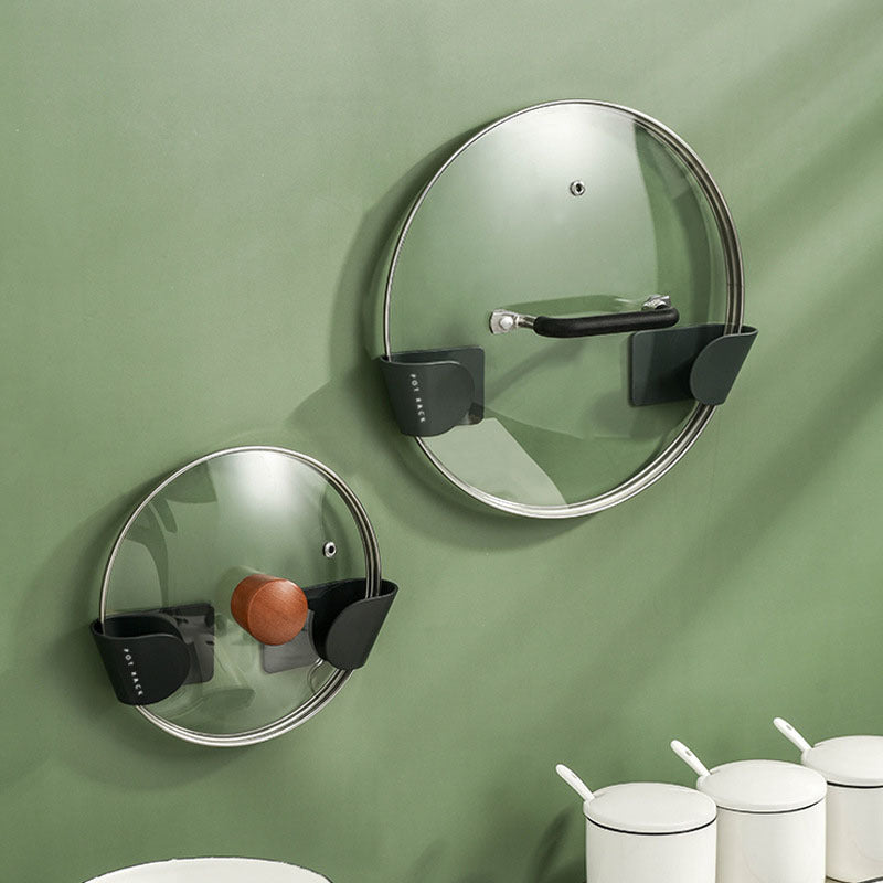 Simple Pot Cover Rack Wall-mounted Household Non-punching Multifunctional Pot Cover Shelf Gizmokings Warehouse