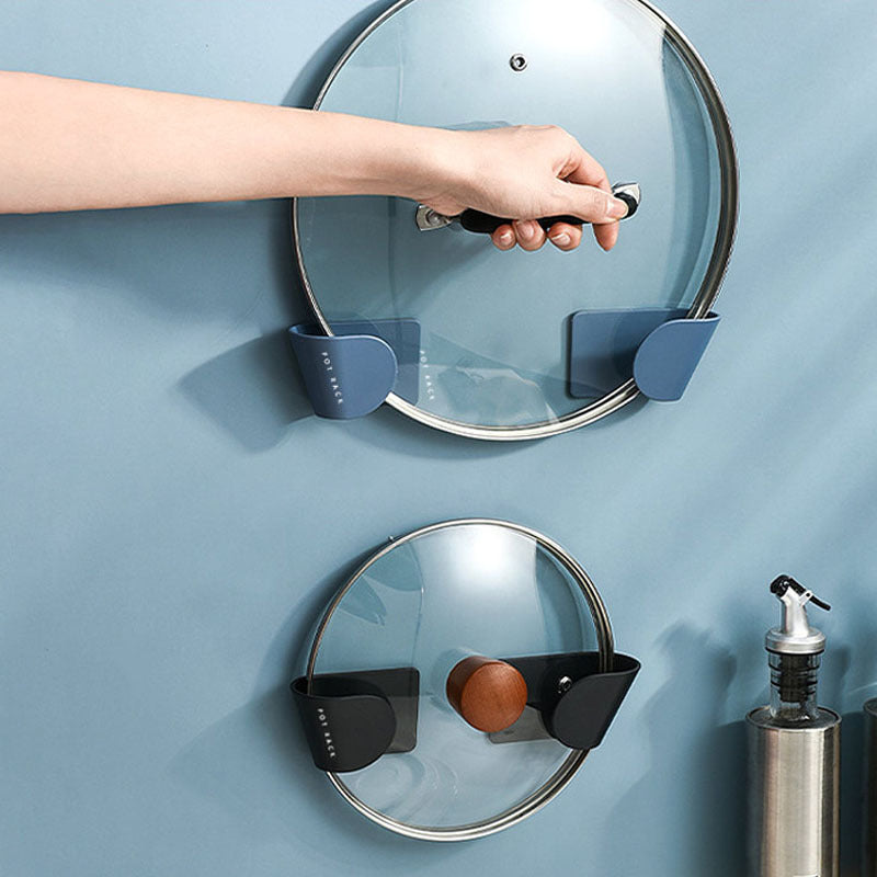 Simple Pot Cover Rack Wall-mounted Household Non-punching Multifunctional Pot Cover Shelf Gizmokings Warehouse