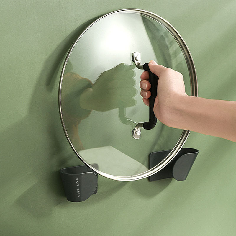 Simple Pot Cover Rack Wall-mounted Household Non-punching Multifunctional Pot Cover Shelf Gizmokings Warehouse