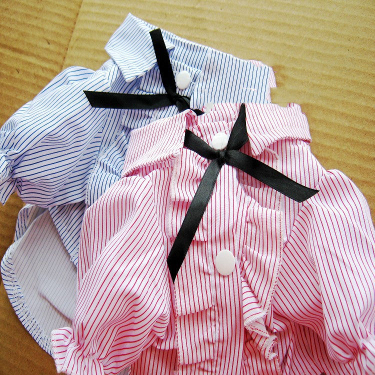 Bubble Sleeve Bow Tie Pet Shirt Gizmokings Warehouse