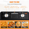 Geek Chef Air Fryer 10QT, Countertop Toaster Oven, 4 Slice Toaster Air Fryer Oven Warm, Broil, Toast, Bake, Air Fry, Oil-Free, Black Stainless Steel, Perfect For Countertop, Ban On Amazon Gizmokings Warehouse