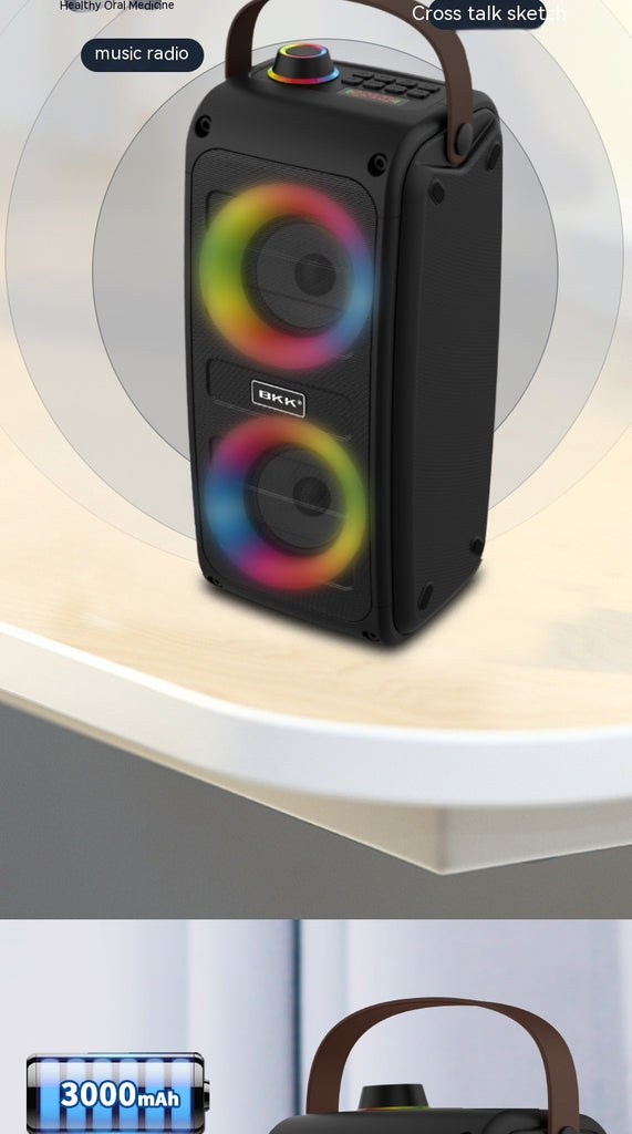 Portable Bluetooth Speaker Color Light Speaker Gizmokings Warehouse