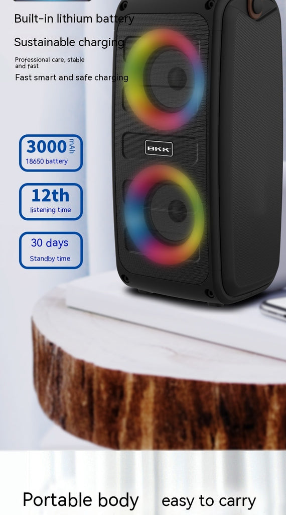 Portable Bluetooth Speaker Color Light Speaker Gizmokings Warehouse