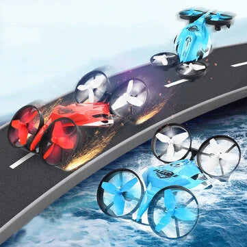 JJRC H113 3-IN-1 AIR Water Land Mode Multifunction Waterproof 2.4G RC Toys Kids Gifts Flying Drone Quadcopter Car Boat Gizmokings Warehouse