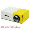 Portable Projector 3D Hd Led Home Theater Cinema HDMI-compatible Usb Audio Projector Yg300 Mini Projector Gizmokings Warehouse