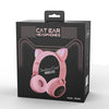 LED Light Cat Ear Headphones Wireless Bluetooth 5.0 Headset Portable Foldable Kids Headphone With Microphone Best Gift Gizmokings Warehouse