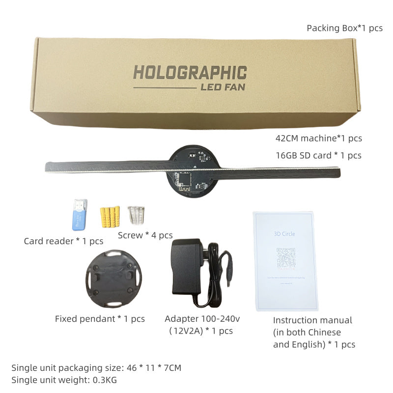 3D Holographic LED Fan Projector easy-product-customizer