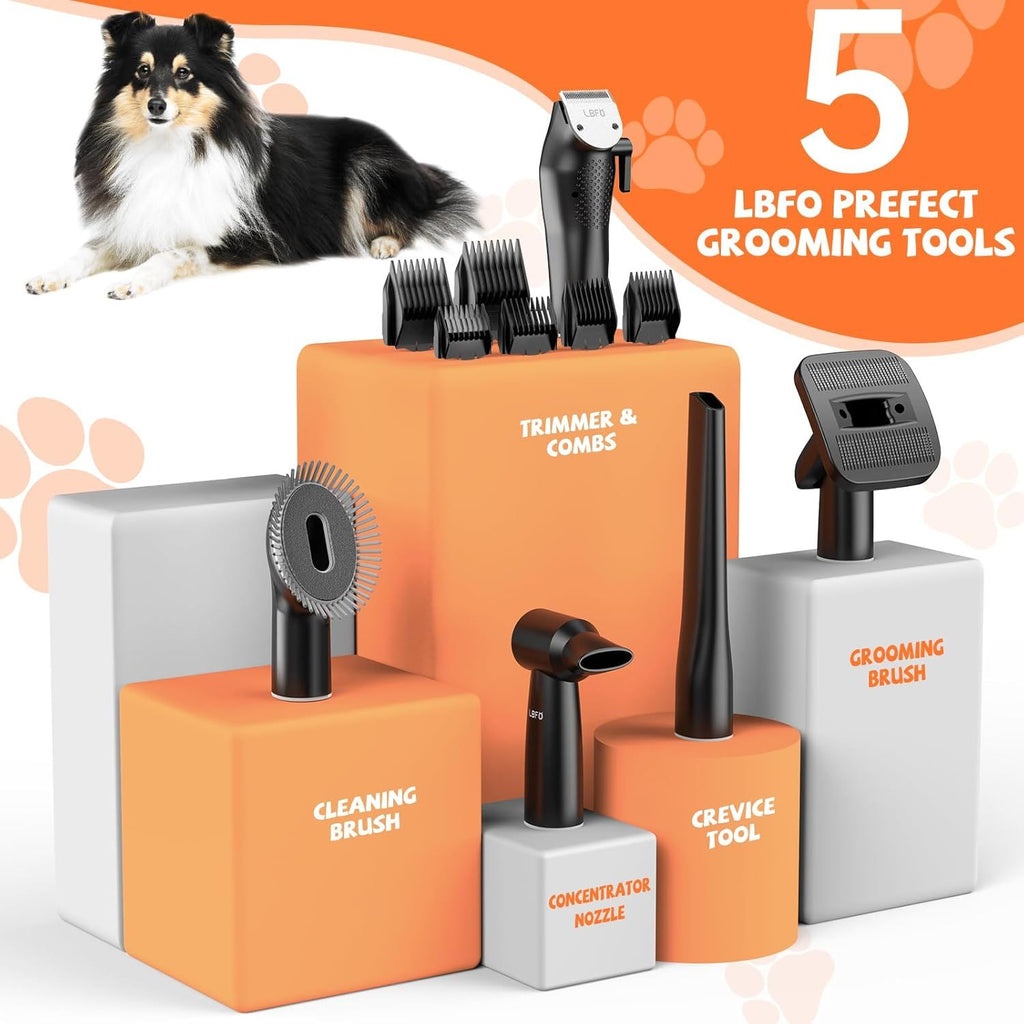 The Ultimate Fur-Buster: 6-in-1 Pet Grooming Vacuum & Dryer Gizmokings Warehouse