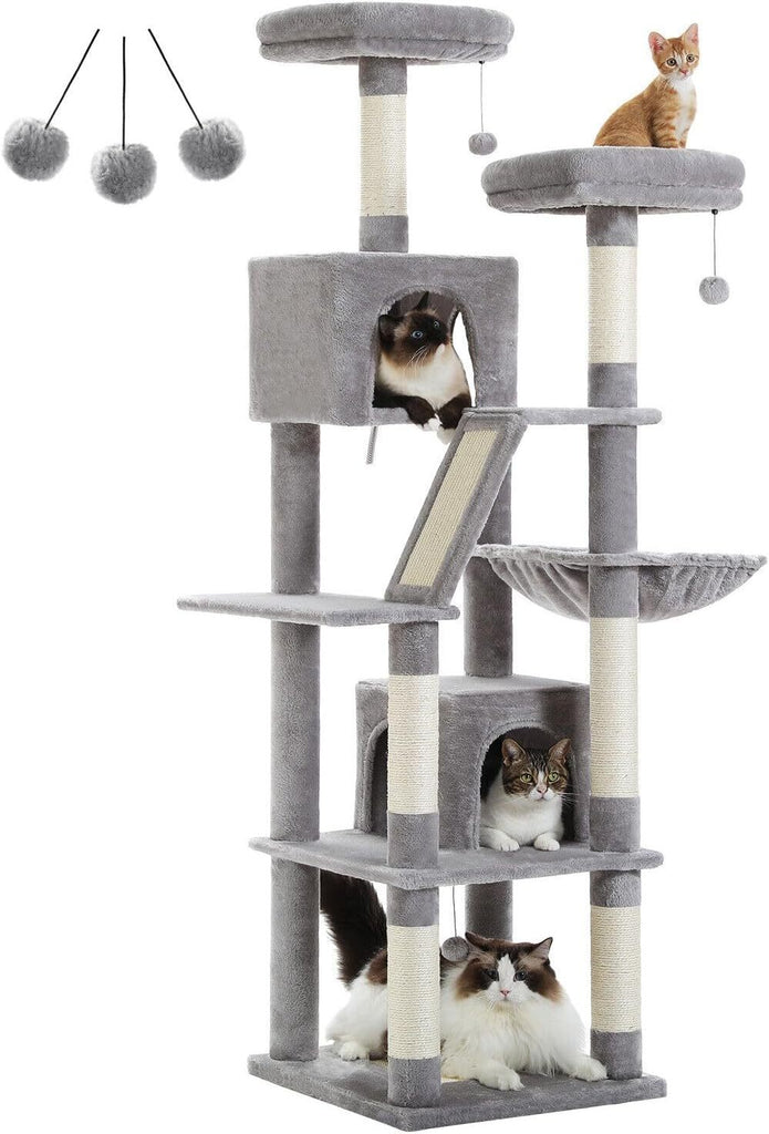 180cm Multi-Level Cat Tree Tower with Scratching Posts Gizmokings Warehouse