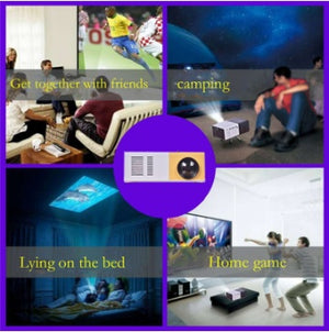 Portable Projector 3D Hd Led Home Theater Cinema HDMI-compatible Usb Audio Projector Yg300 Mini Projector Gizmokings Warehouse
