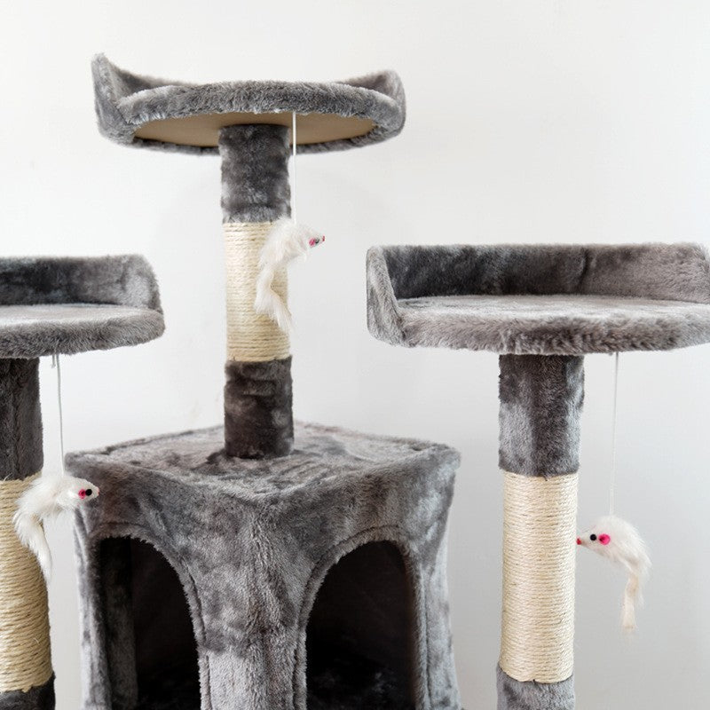 Large Cat Tree Cat Climbing Frame Integrated Jumping Platform Sisal Column Gizmokings Warehouse