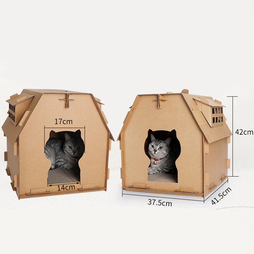 Unbox Purr-fection: The Ultimate Carton Castle for Cats! Gizmokings Warehouse