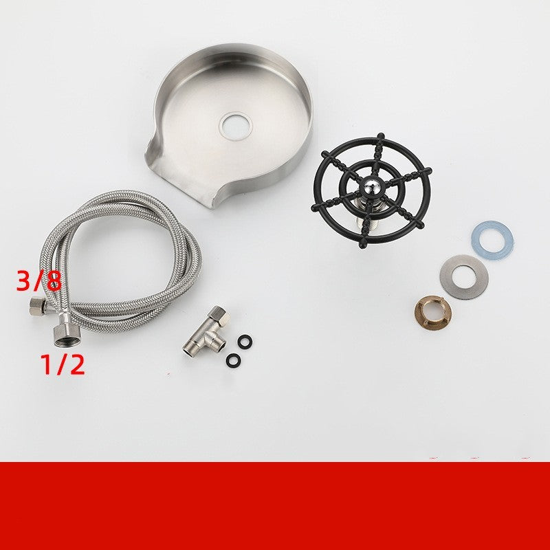 Small Sink Stainless Steel Faucet Household Automatic High Pressure Cup Washer Gizmokings Warehouse