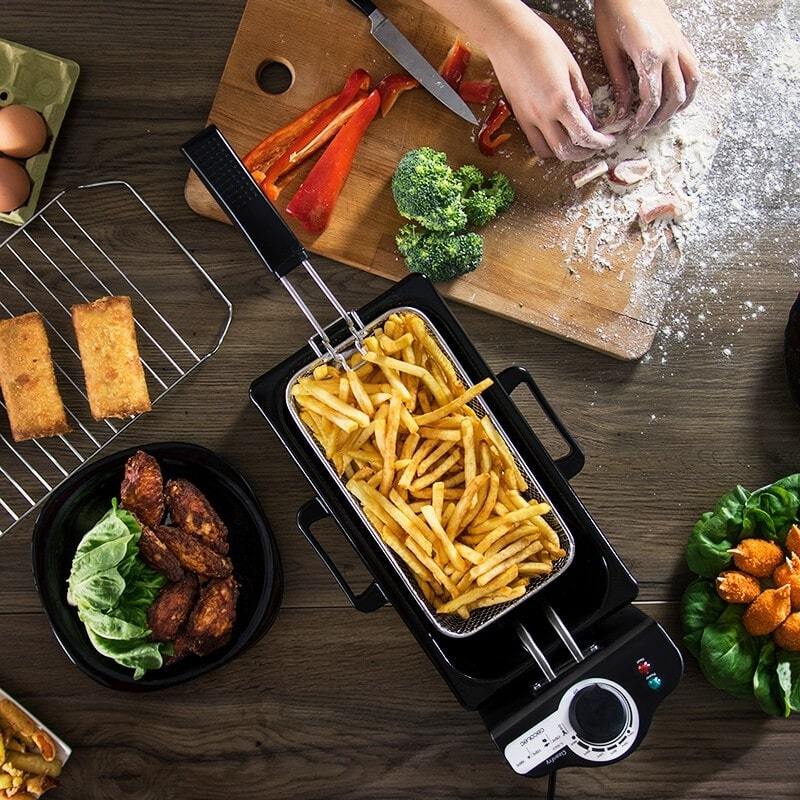 Household 3L French Fries Electromechanical Fryer Gizmokings Warehouse