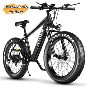 Professional Electric Bike For Adults, 26 X 4.0 Inches Fat Tire Electric Mountain Bicycle, 1000W Motor 48V 15Ah Ebike For Trail Riding, Excursion And Commute, UL And GCC Certified Gizmokings Warehouse