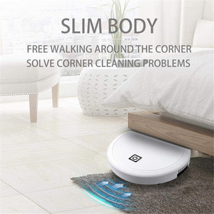 3-in-1 Smart Robot Vacuum Cleaner - 1800Pa USB Rechargeable Wet & Dry Sweeping Gizmokings Warehouse