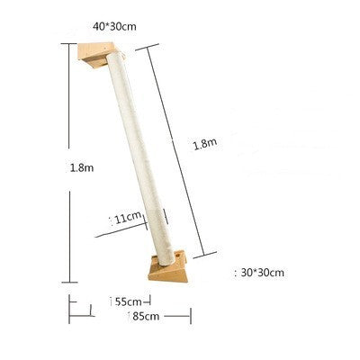 Solid Wood Large Cat Climbing Frame Cat Litter Cat Tree One Cat Shelf Gizmokings Warehouse