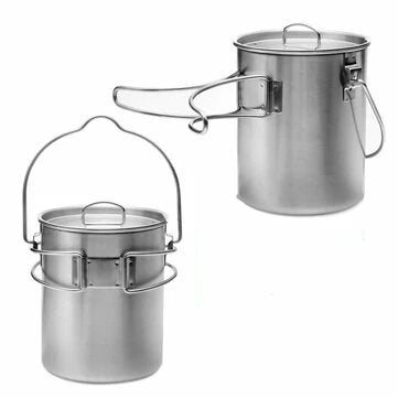 26oz Stainless Steel Camping Water Cup & Travel Cooking Set - Outdoor Picnic Utensils Gizmokings Warehouse