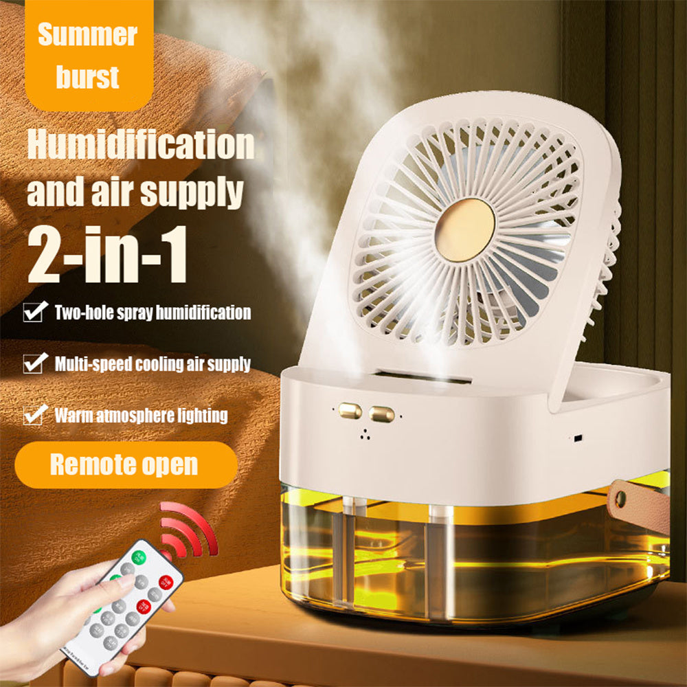 Mini USB Charging Air Cooler Fan with Remote & Timer easy-product-customizer