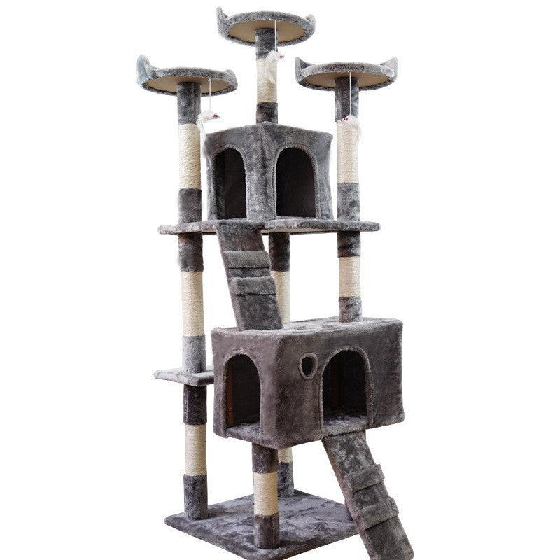 Large Cat Tree Cat Climbing Frame Integrated Jumping Platform Sisal Column Gizmokings Warehouse