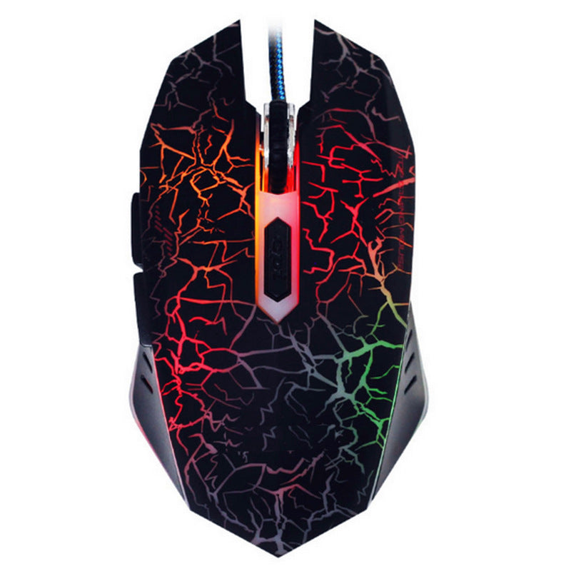 J10 tricolor backlight wired gaming keyboard set colorful luminous gaming mouse keyboard Russian keyboard Gizmokings Warehouse
