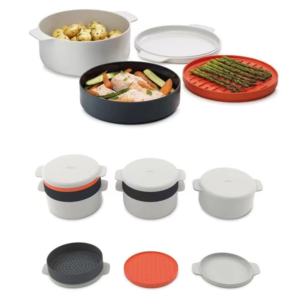 Kitchen Plastic Microwave Steaming Container Kitchen Gadgets Gizmokings Warehouse