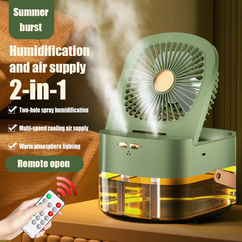 Mini USB Charging Air Cooler Fan with Remote & Timer easy-product-customizer