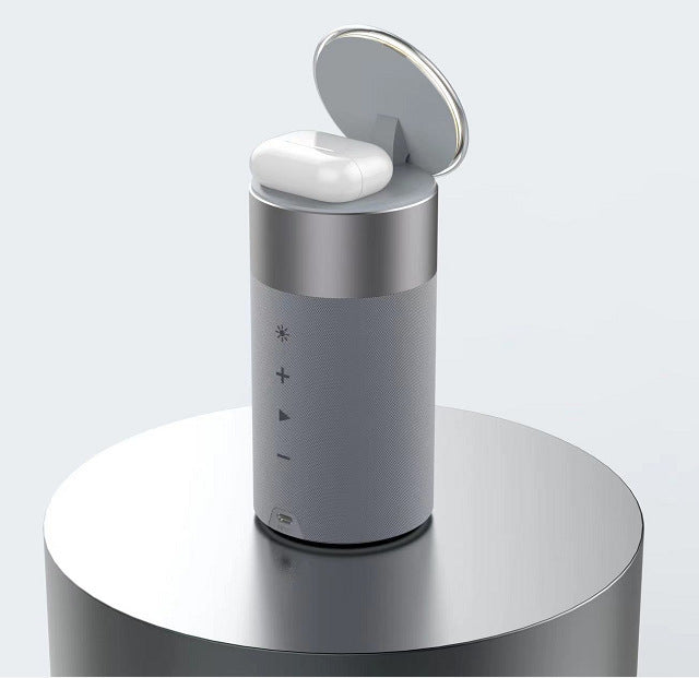 3-in-1 Wireless Charger & Bluetooth Speaker with Touch Lamp for iPhone & AirPods – Portable Home & Office Essential Gizmokings Warehouse