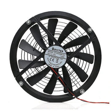 12V 25CM Solar-Powered Exhaust Fan – High Air Volume Cooling Gizmokings Warehouse