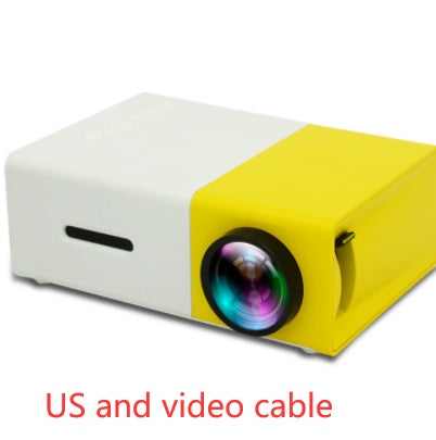 Portable Projector 3D Hd Led Home Theater Cinema HDMI-compatible Usb Audio Projector Yg300 Mini Projector Gizmokings Warehouse