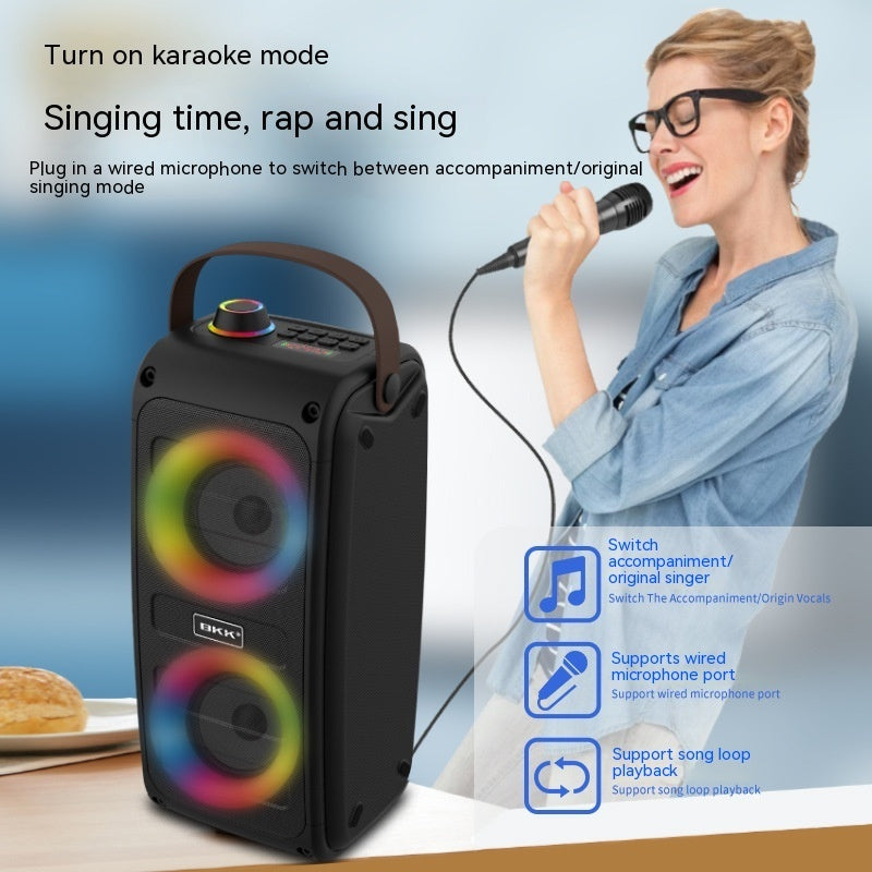 Portable Bluetooth Speaker Color Light Speaker Gizmokings Warehouse