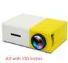 Portable Projector 3D Hd Led Home Theater Cinema HDMI-compatible Usb Audio Projector Yg300 Mini Projector Gizmokings Warehouse
