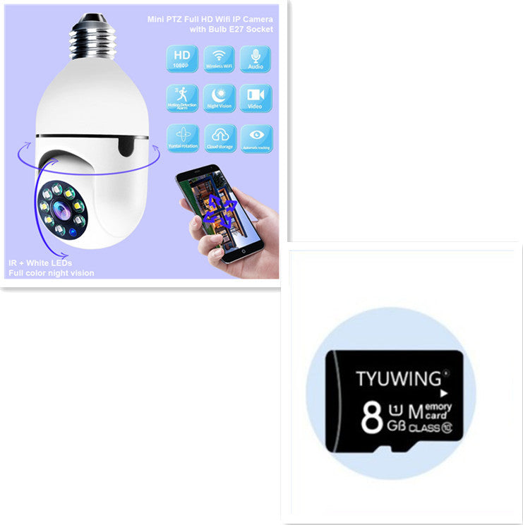 WiFi CAMERA 1080P Bulb 4X Zoom Camera E27 Home 5GWiFi Alarm Monitor Gizmokings Warehouse