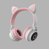LED Light Cat Ear Headphones Wireless Bluetooth 5.0 Headset Portable Foldable Kids Headphone With Microphone Best Gift Gizmokings Warehouse