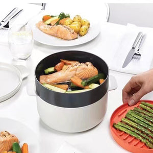 Kitchen Plastic Microwave Steaming Container Kitchen Gadgets Gizmokings Warehouse