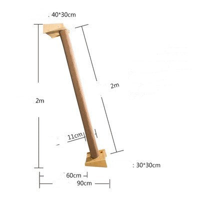 Solid Wood Large Cat Climbing Frame Cat Litter Cat Tree One Cat Shelf Gizmokings Warehouse