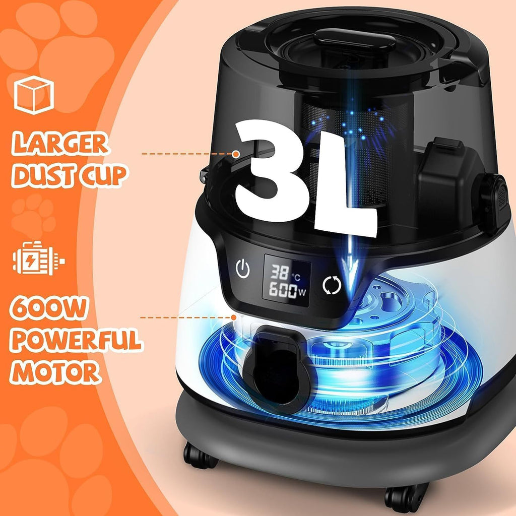 The Ultimate Fur-Buster: 6-in-1 Pet Grooming Vacuum & Dryer Gizmokings Warehouse
