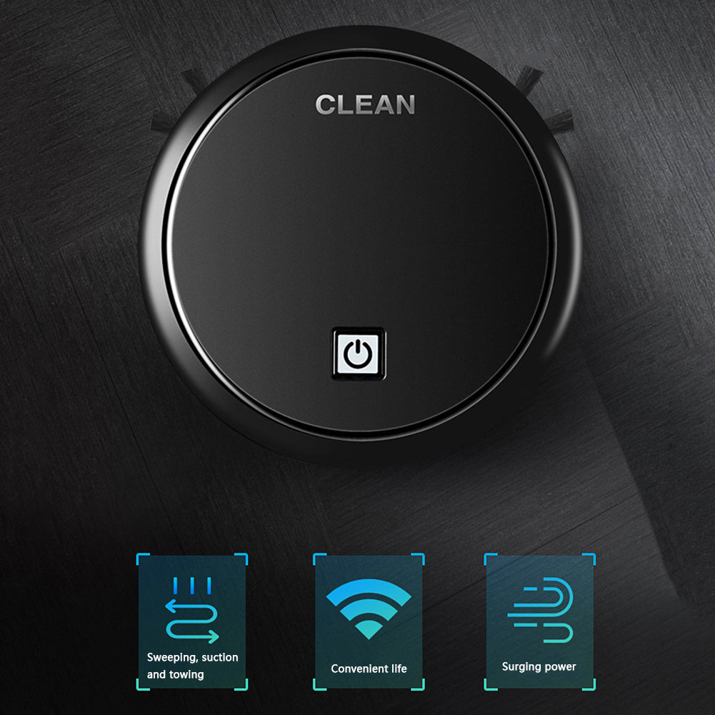 3-in-1 Smart Robot Vacuum Cleaner - 1800Pa USB Rechargeable Wet & Dry Sweeping Gizmokings Warehouse