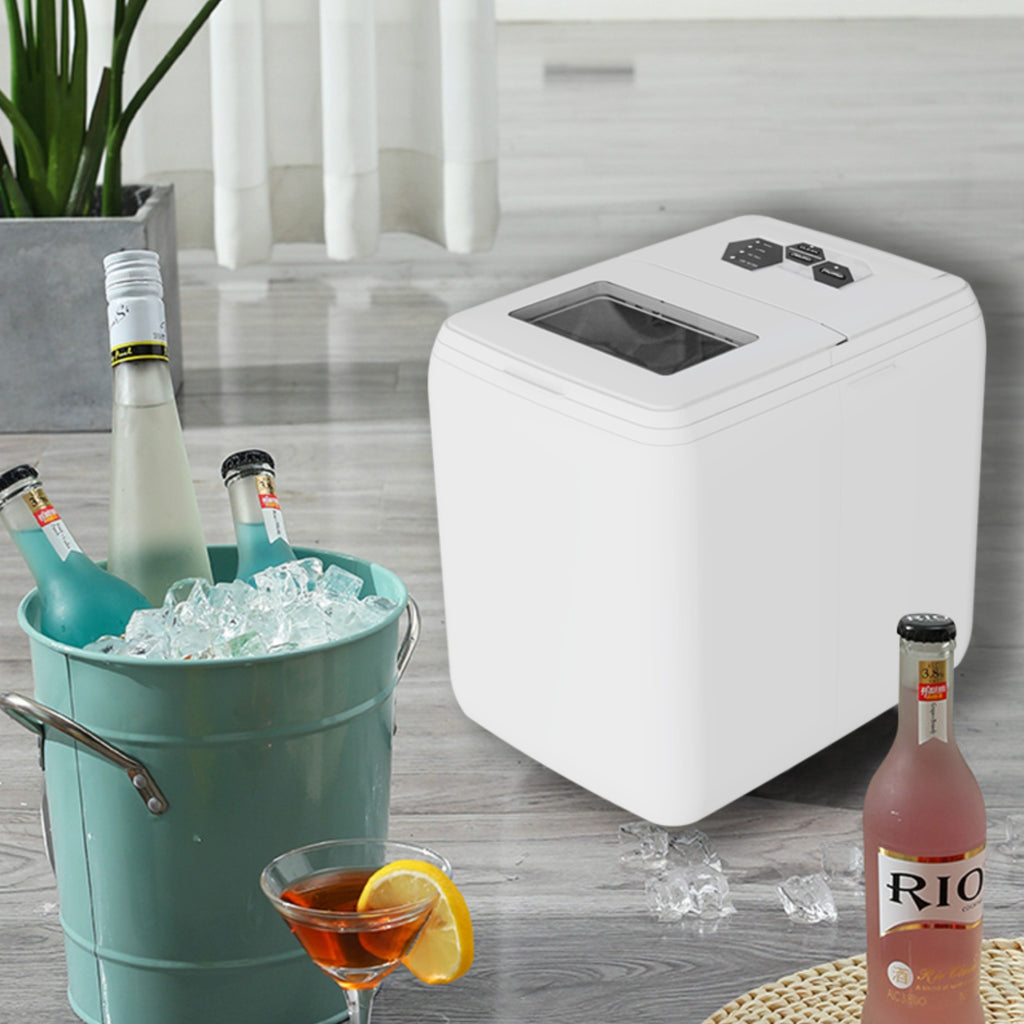 Ice Maker Ice Maker Countertop 44LBS Ice Maker Home Use Outdoor Use Ice Maker 20KG Compact Ice Maker With Ice Scoop & Basket, Ideal For Home Use Party Camping Gizmokings Warehouse